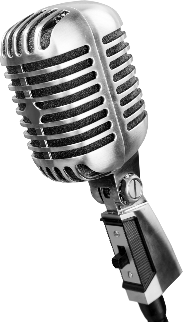 Transparent Image of a Microphone